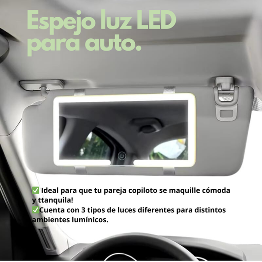 Espejo Con Luz led para carro 🚘