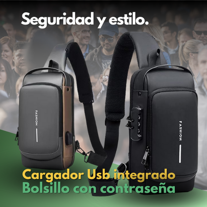 MOCHILA ANTIRROBO CON PUERTO USB